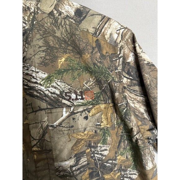 5.11 Tactical Button Down XL Shirt Camo Short Sleeve Vented Hunting Fishing - Picture 2 of 8